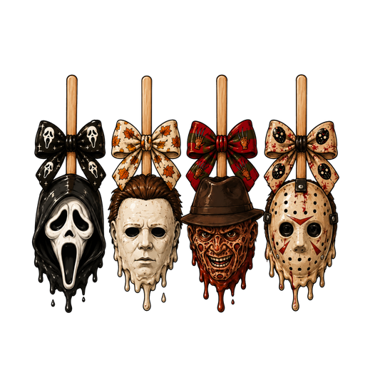 Horror Caramel Apple Decorative Towel
