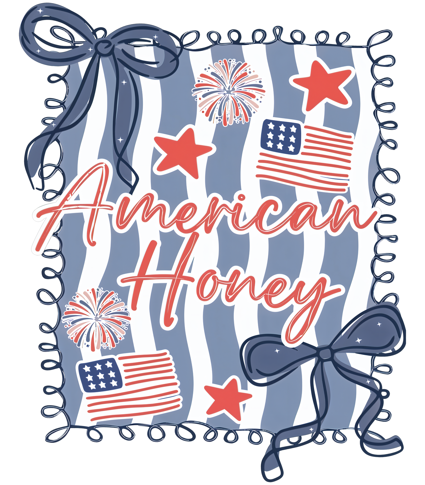 American Honey Patriotic Bow Graphic Tee