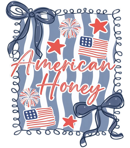 American Honey Patriotic Bow Graphic Tee