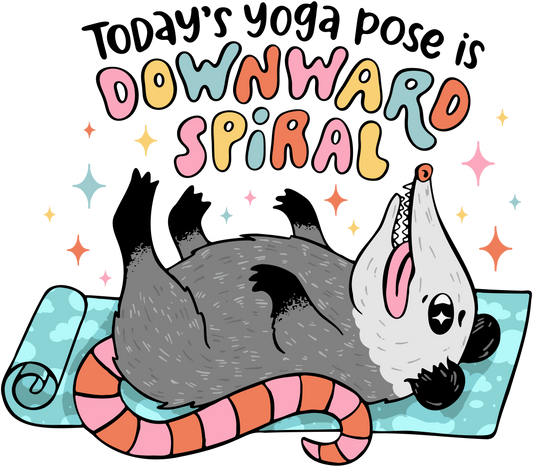 Downward Spiral Yoga Graphic Tee