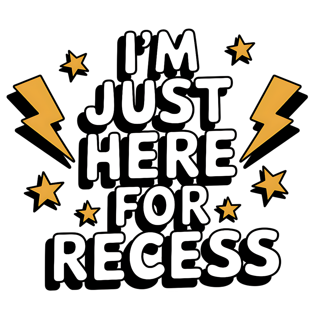 I’m Just Here for Recess Youth Tee