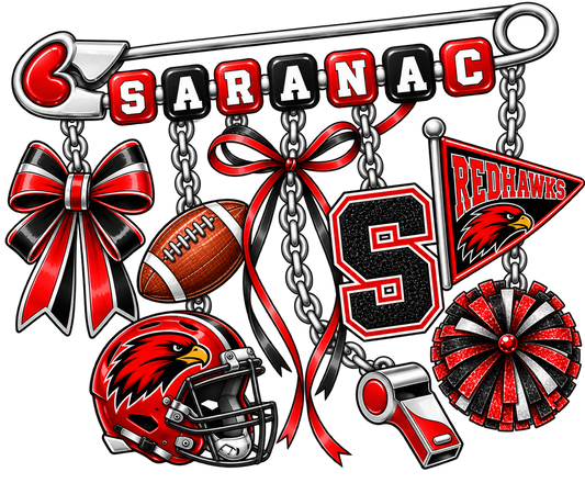 Saranac Redhawks Team Spirit Hoodie