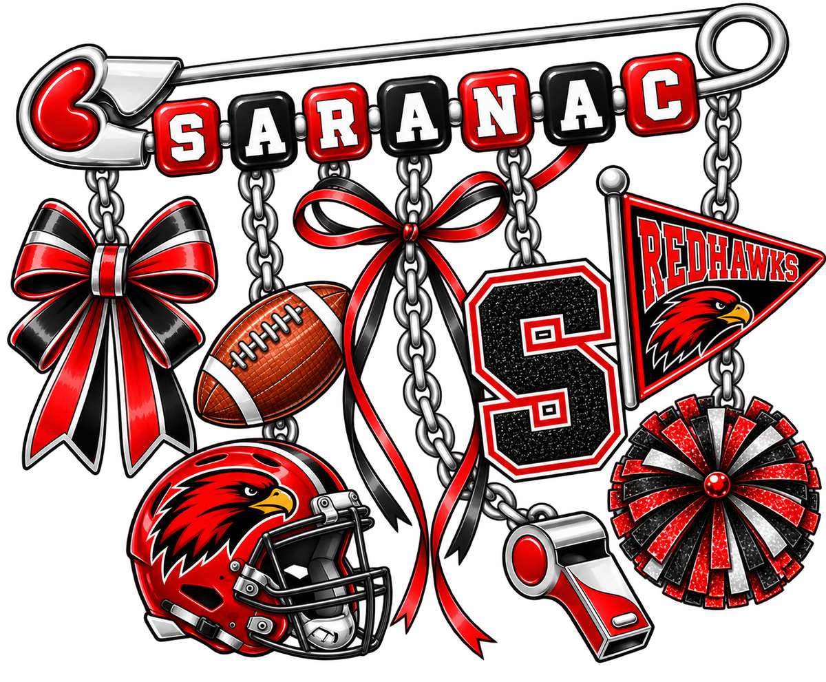 Saranac Redhawks Team Spirit Hoodie