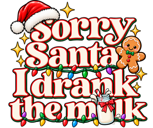 Rabbit Skins Fleece One-Piece – Sorry Santa, I Drank All the Milk