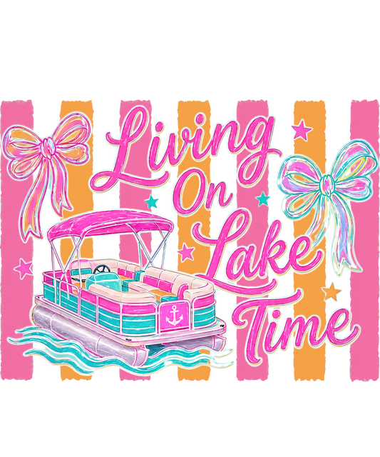 Living On Lake Time Graphic Tee