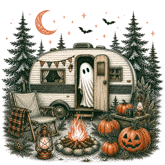 Haunted Camper Decorative Towel