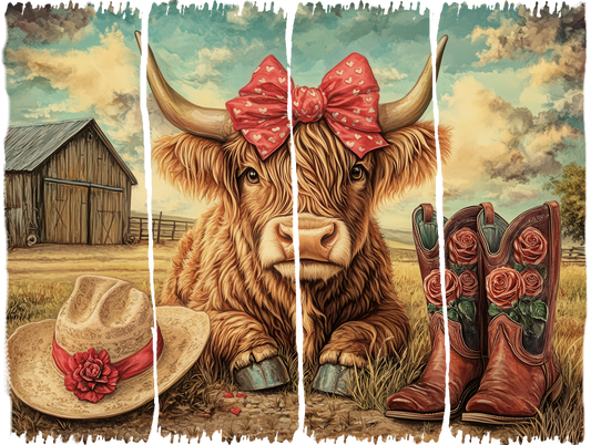 Western Highland Cow Graphic Tee