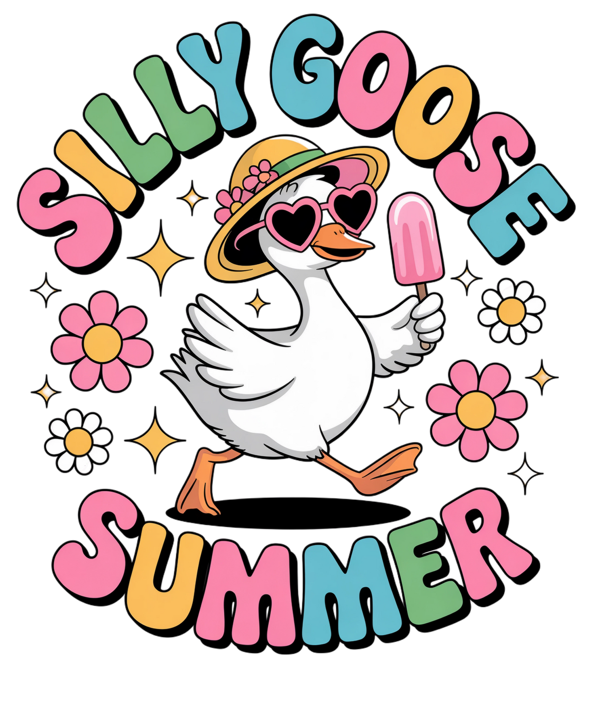 “Silly Goose Summer” Youth Graphic Tee
