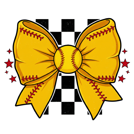 Softball Bow Graphic Tee
