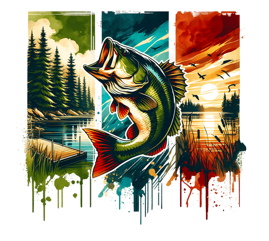 Bass Fishing Graphic Tee