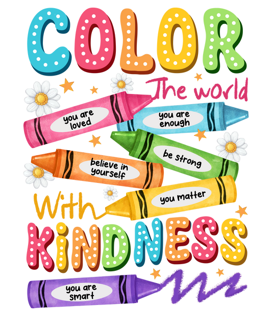 Color the World with Kindness Graphic Tee