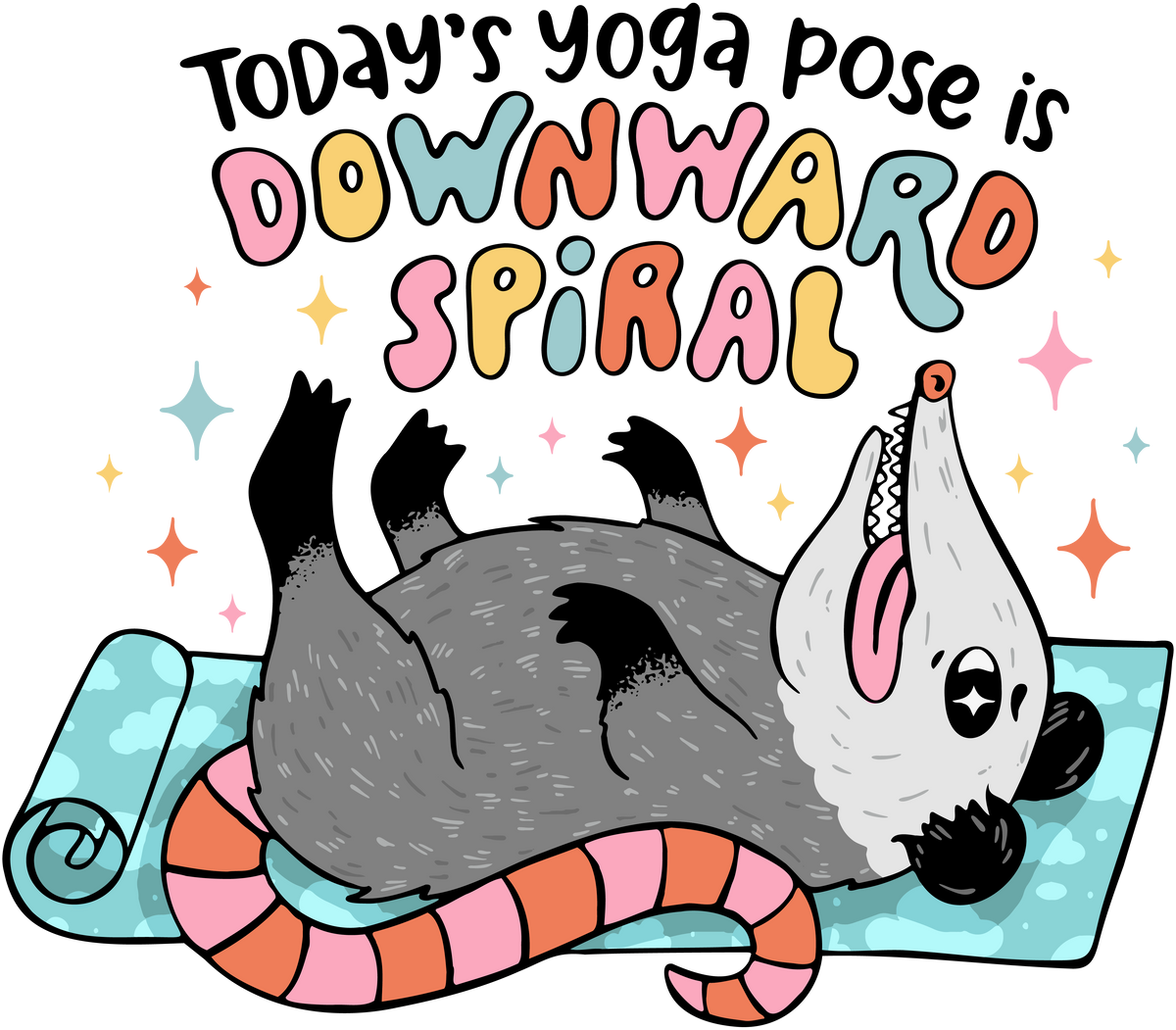 Downward Spiral Yoga Graphic Tee