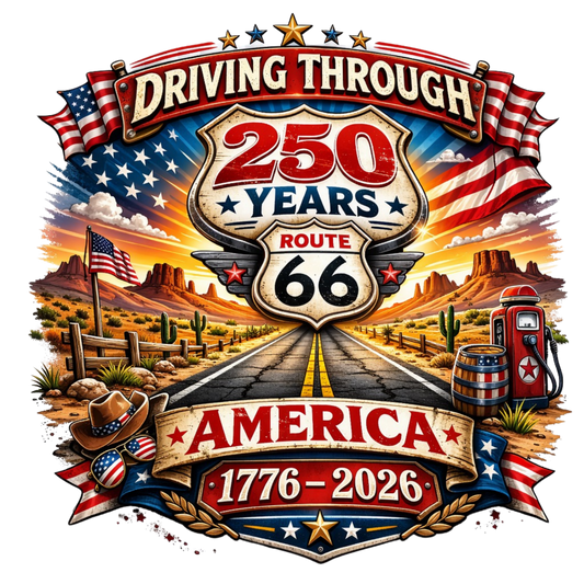 Driving Through 250 Years of America Graphic Tee