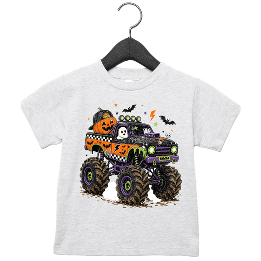 Halloween Monster Truck Youth Tee