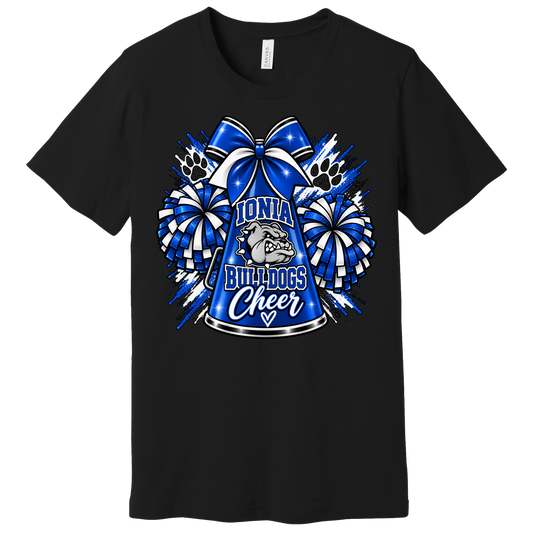 Ionia Bulldogs Cheer Graphic Tee