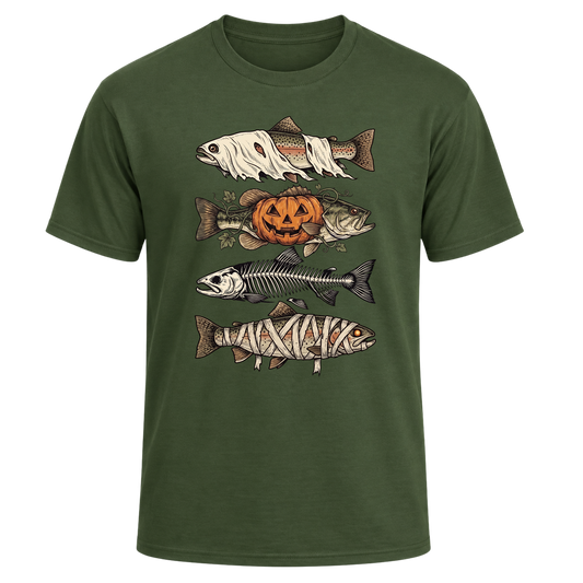 Spooky Fish Halloween Graphic Tee