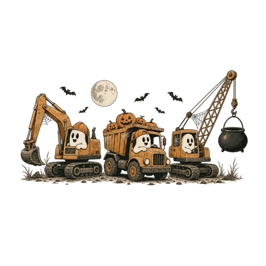 Spooky Construction Crew Youth Tee