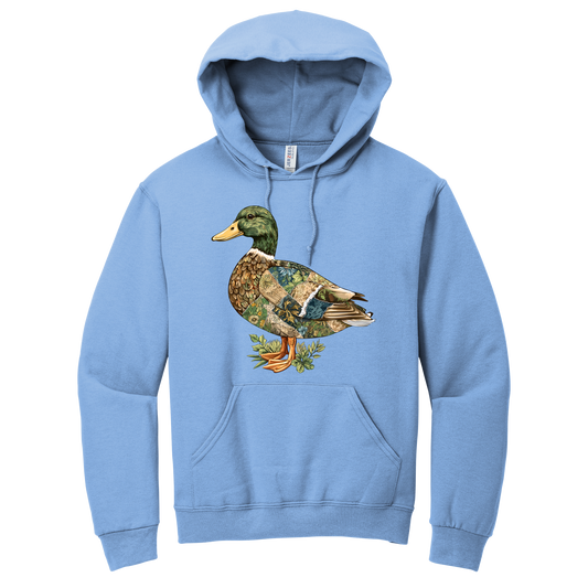 Patchwork Mallard Duck Graphic Hoodie