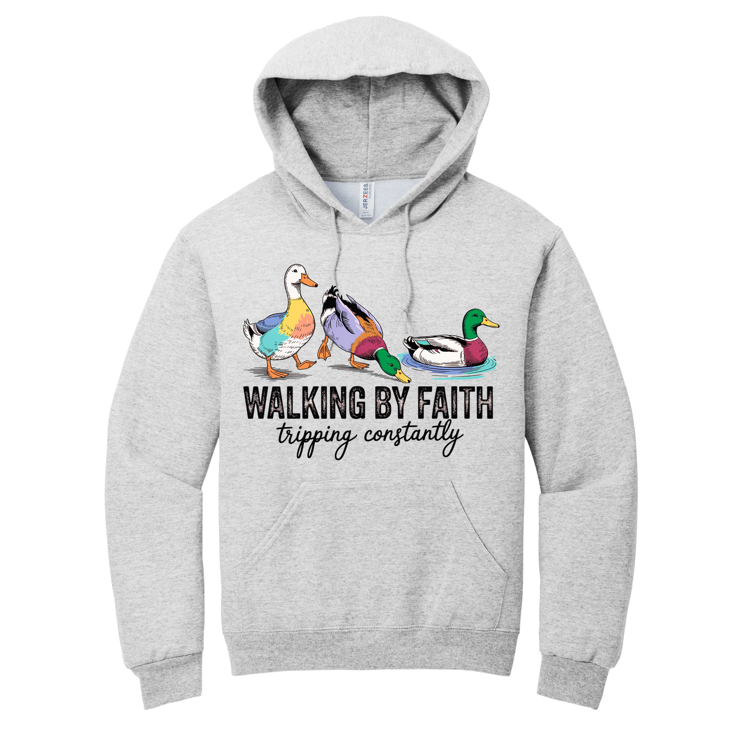 Walking by Faith Duck Graphic Hoodie