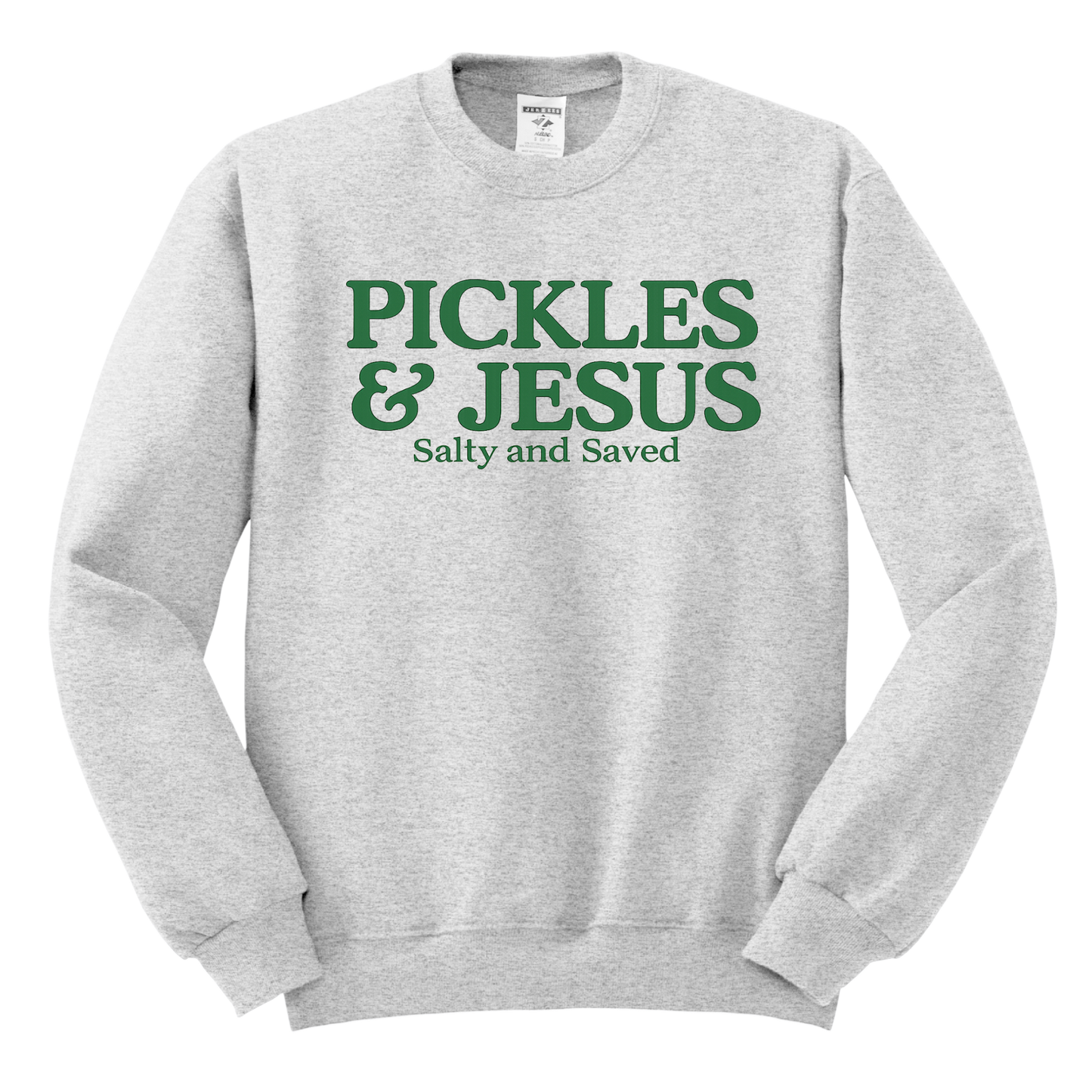 Pickles & Jesus Graphic Crewneck Sweatshirt