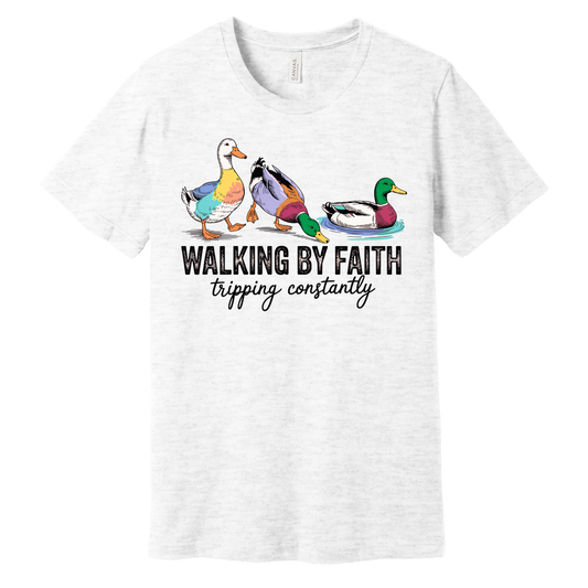Walking by Faith Duck Graphic Tee