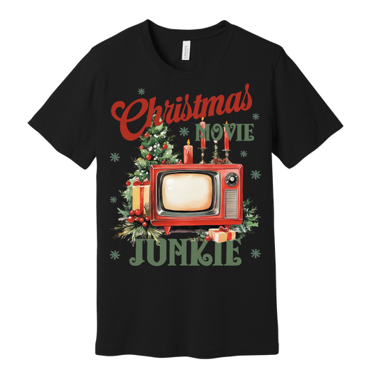 Christmas Movie Junkie Graphic Tee