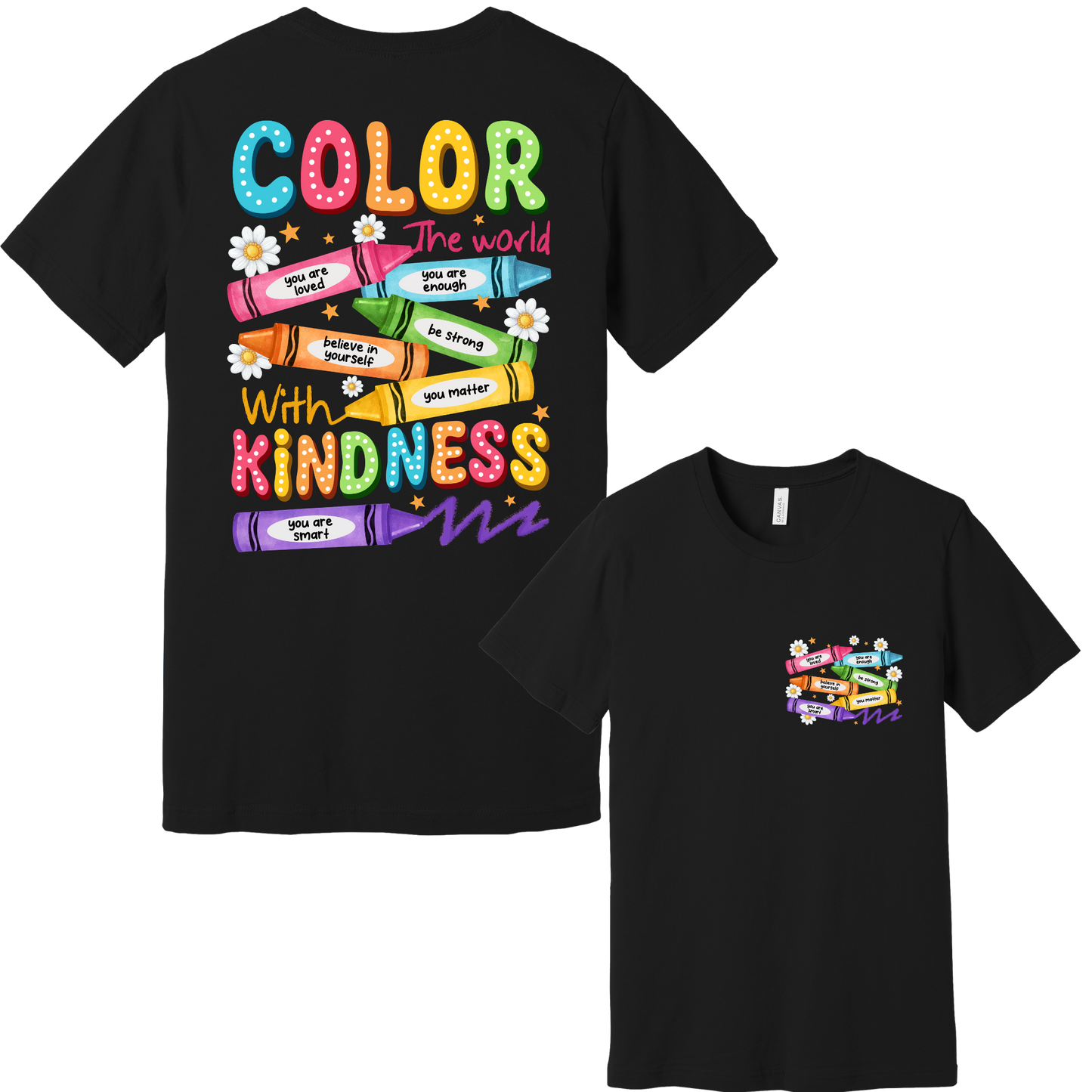 Color the World with Kindness Graphic Tee
