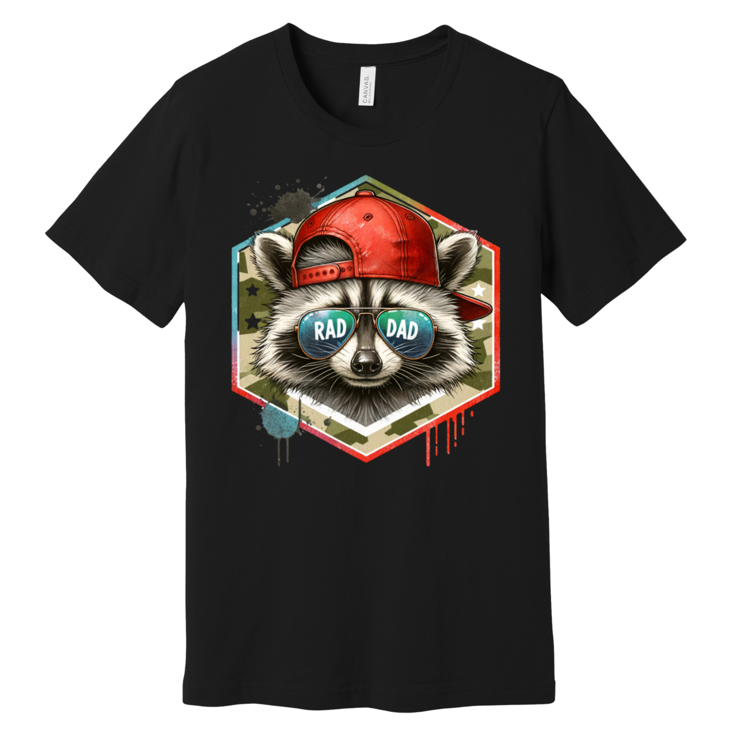 Rad Dad Raccoon Graphic Tee