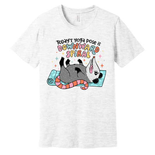 Downward Spiral Yoga Graphic Tee