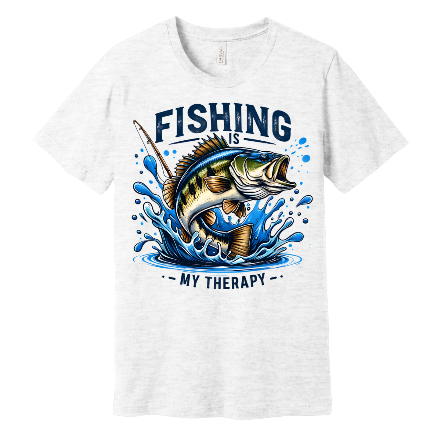 Fishing Is My Therapy Graphic Tee