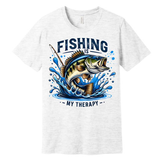 Fishing Is My Therapy Graphic Tee