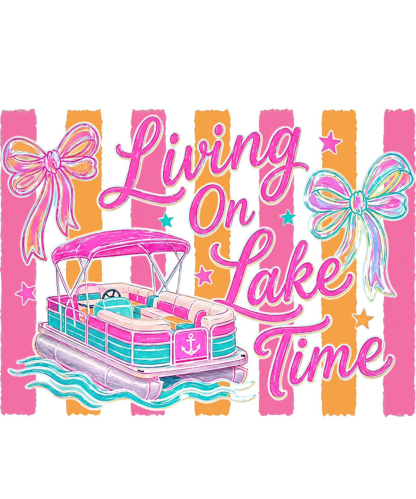 Living On Lake Time Graphic Tee