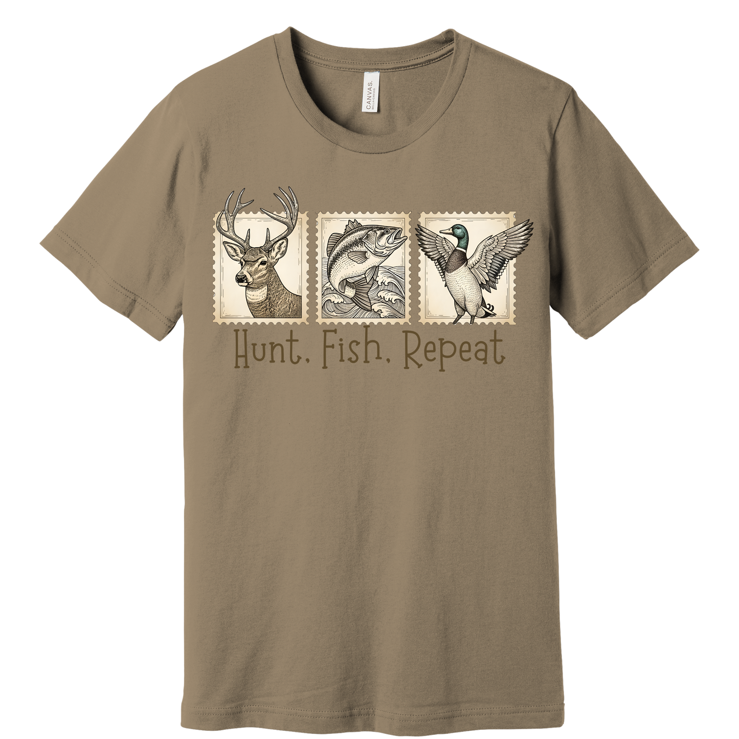 Hunt. Fish. Repeat. Graphic Tee