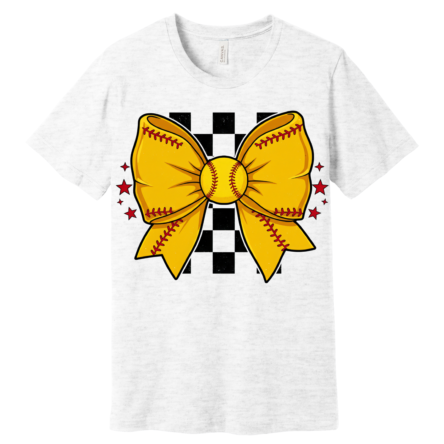 Softball Bow Graphic Tee