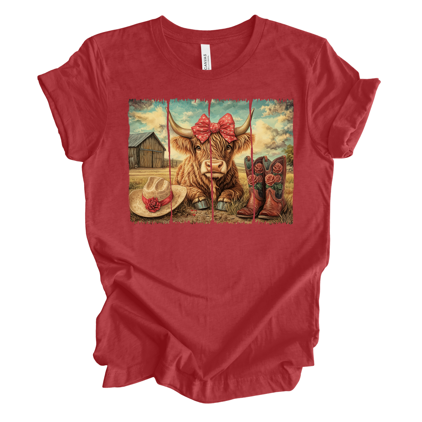Western Highland Cow Graphic Tee