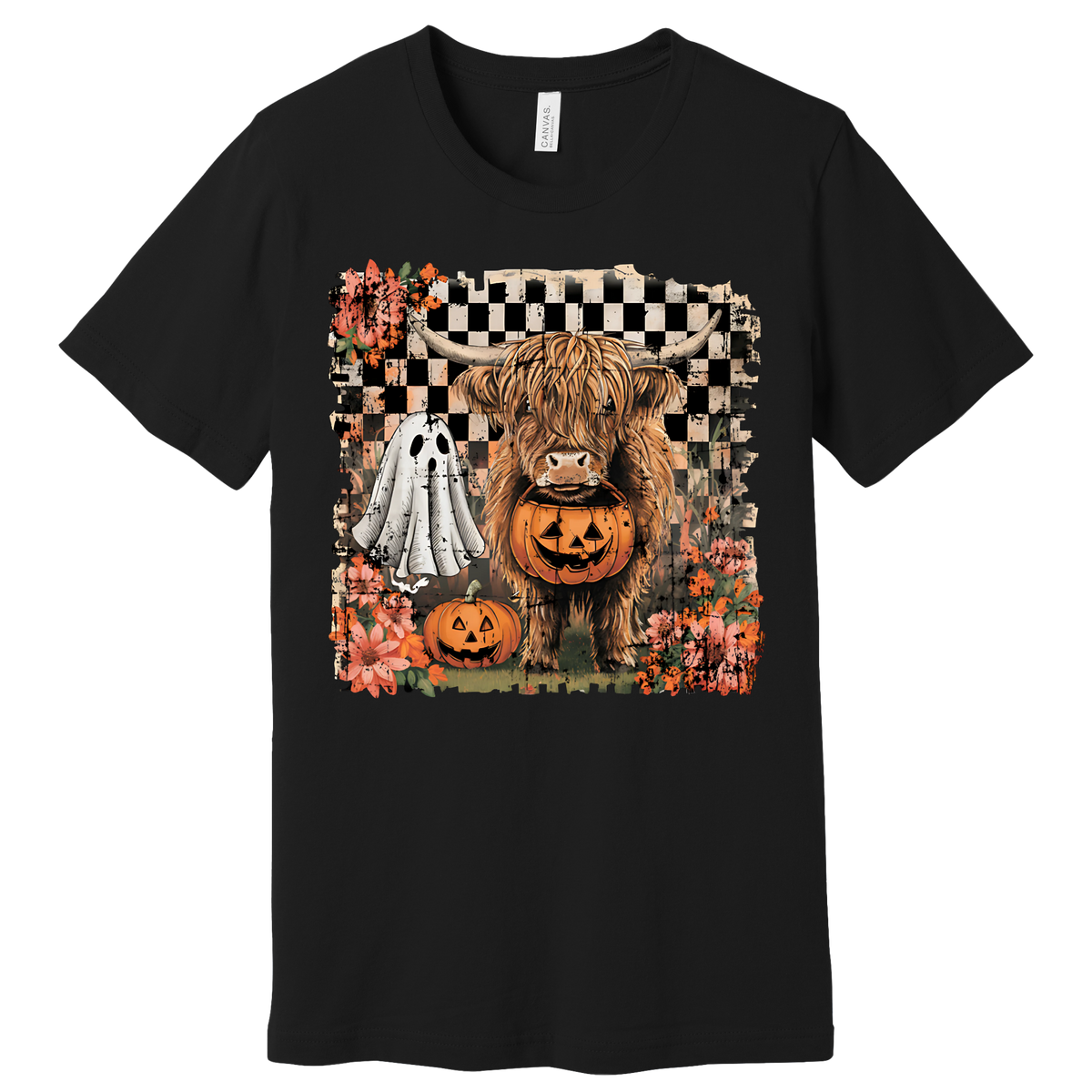 Highland Cow Halloween Graphic Tee