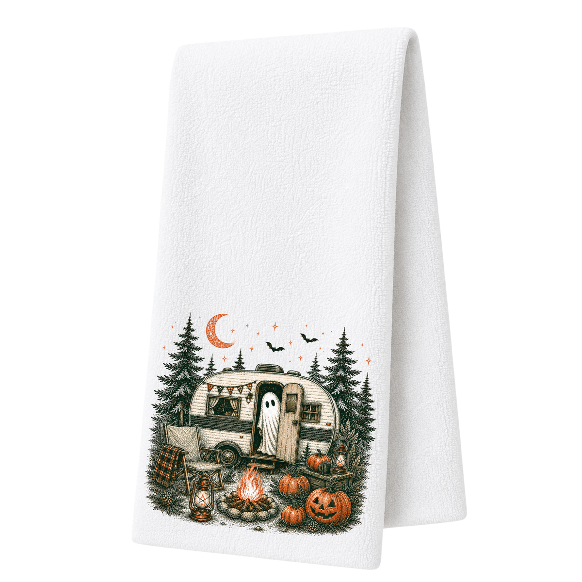 Haunted Camper Decorative Towel