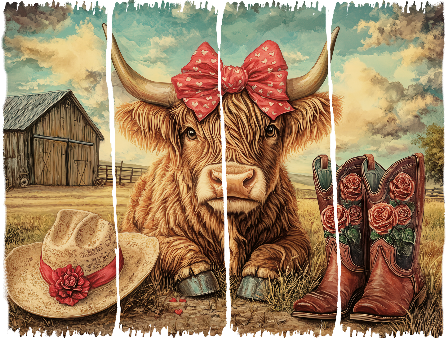 Western Highland Cow Graphic Tee
