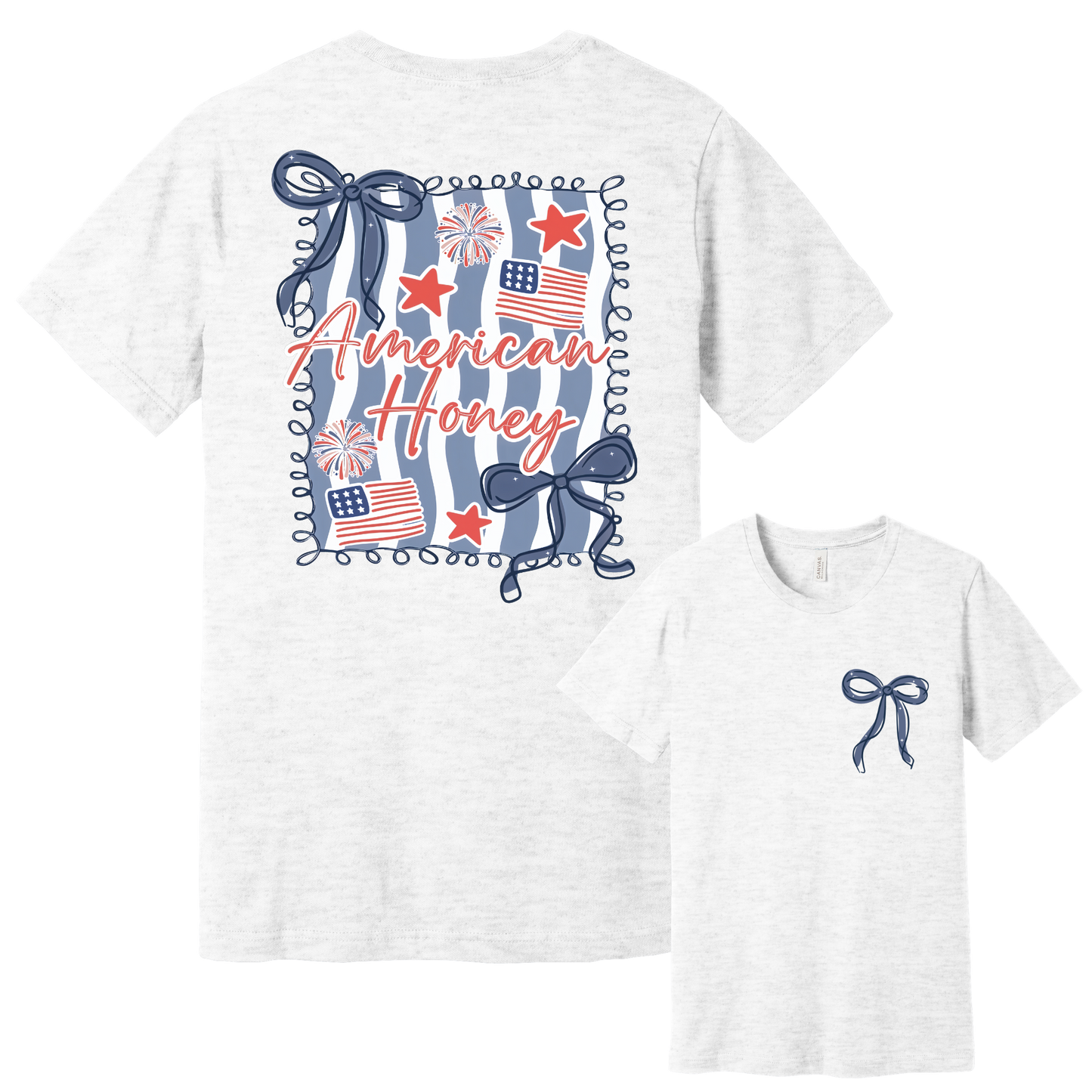 American Honey Patriotic Bow Graphic Tee