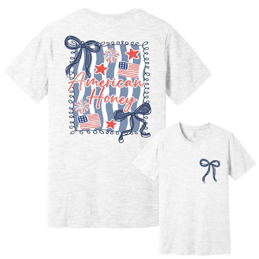 American Honey Patriotic Bow Graphic Tee