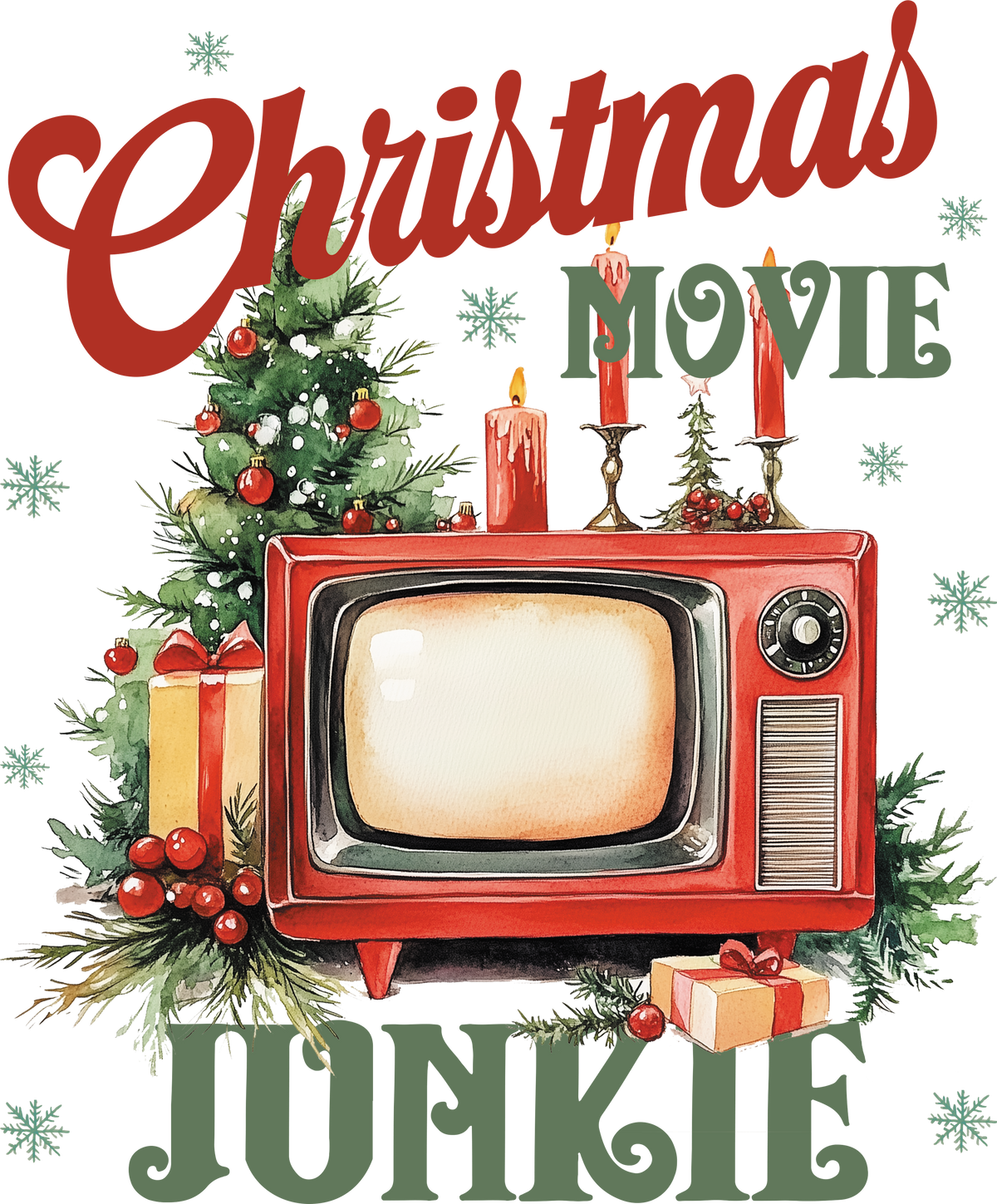Christmas Movie Junkie Graphic Tee