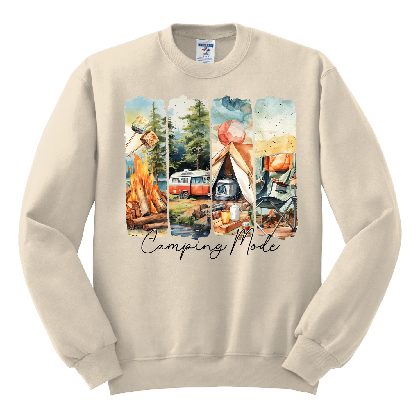 “Camping Mode” Graphic Sweatshirt