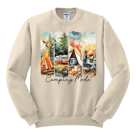 “Camping Mode” Graphic Sweatshirt