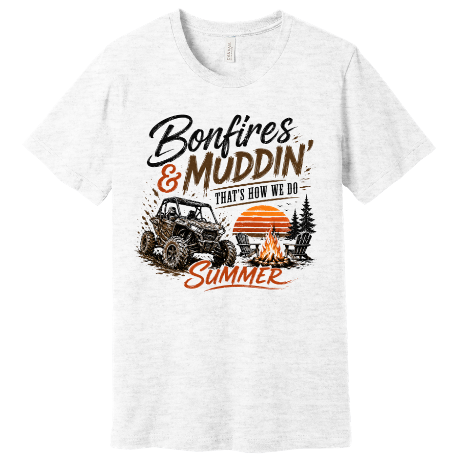 Bonfires & Muddin' Summer Graphic Tee
