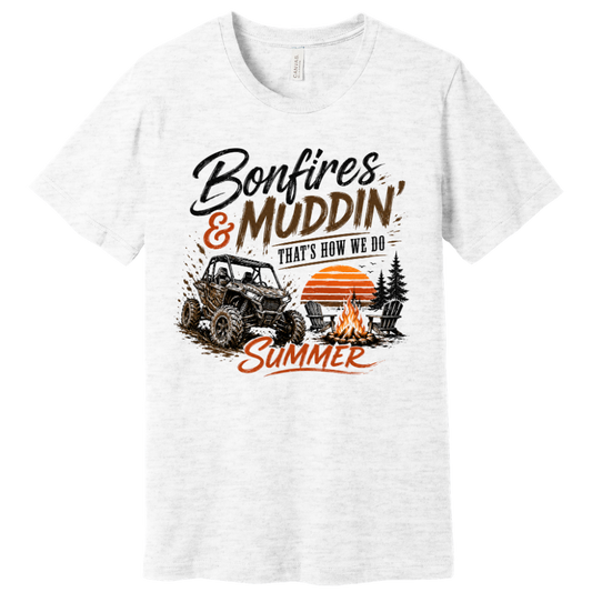 Bonfires & Muddin' Summer Graphic Tee