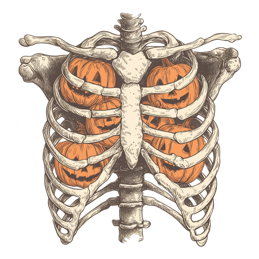 Pumpkin Ribcage Graphic Tee