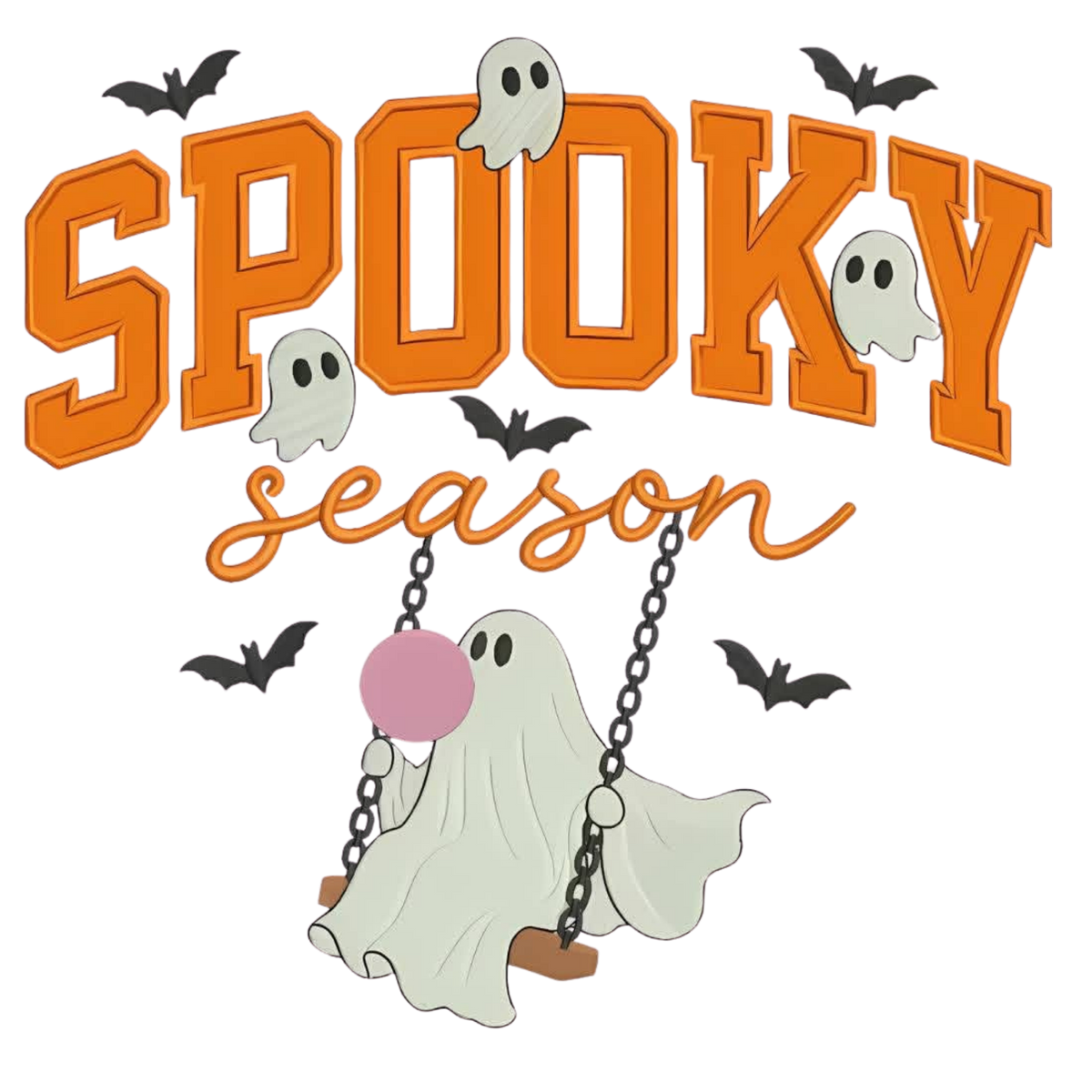 Spooky Season Ghost Bubblegum Hoodie