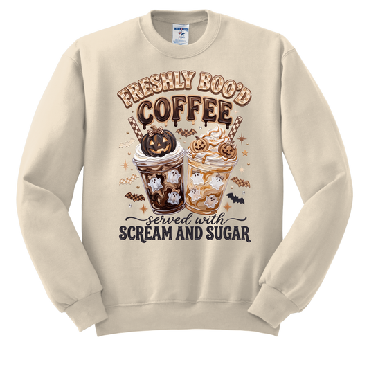 Freshly Boo’d Coffee Crewneck Sweatshirt